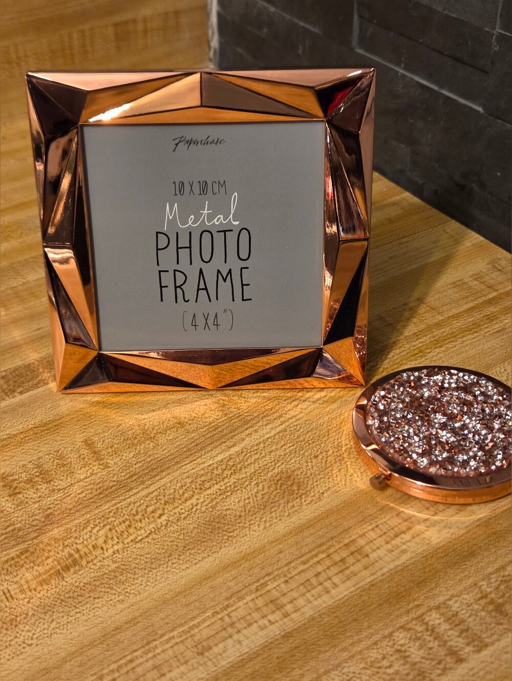 Rose Gold NIB Picture Frame & Compact Mirror